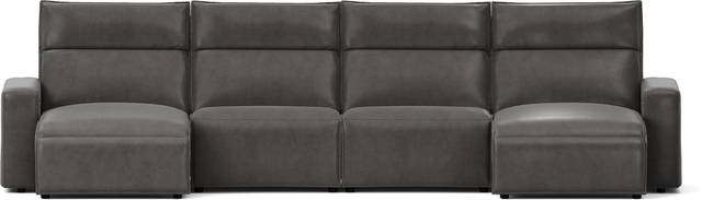 Charcoal 4 Pc Dual Power Reclining ModularTwo - Thumbnail - Image 1