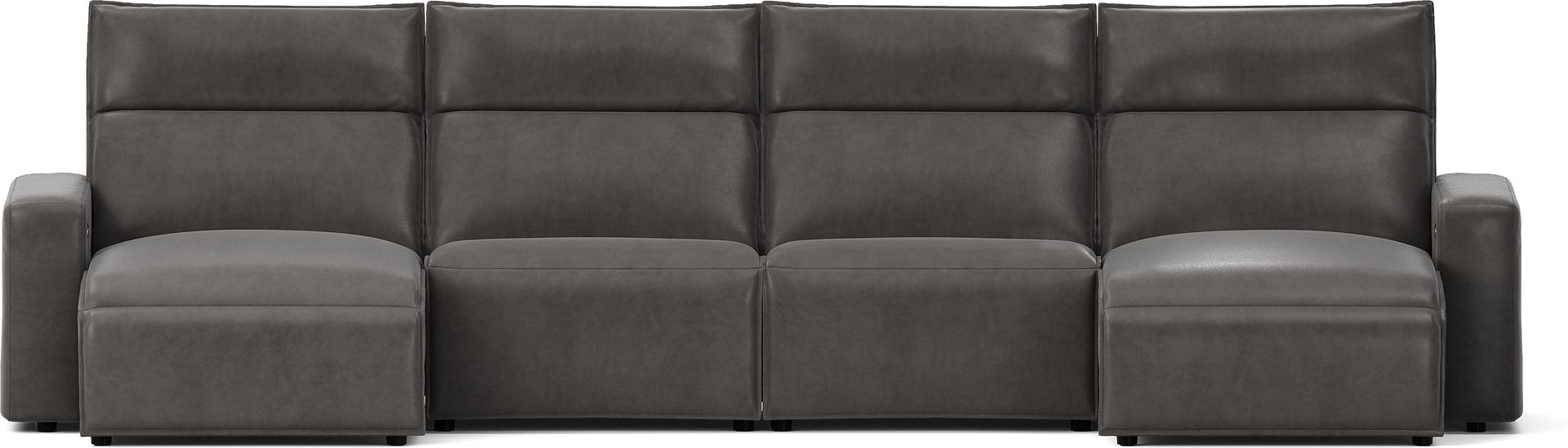 Charcoal 4 Pc Dual Power Reclining ModularTwo - Image 1