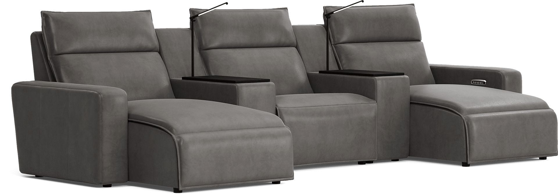 Charcoal 5 Pc Dual Power Reclining ModularTwo - Image 3