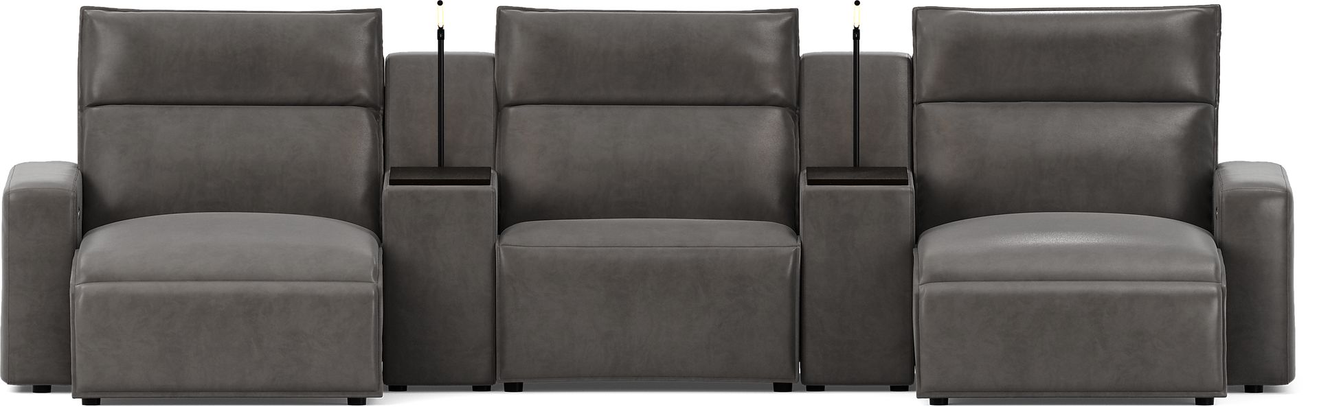 Charcoal 5 Pc Dual Power Reclining ModularTwo - Image 1