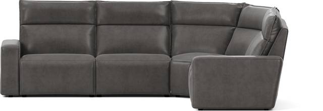 ModularTwo Charcoal 5 Pc Dual Power Reclining Sectional - Thumbnail - Image 4