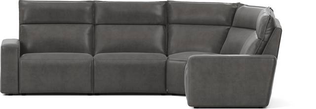 ModularTwo Charcoal 5 Pc Dual Power Reclining Sectional - Thumbnail - Image 4