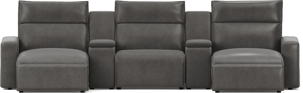 Charcoal 5 Pc Dual Power Reclining ModularTwo