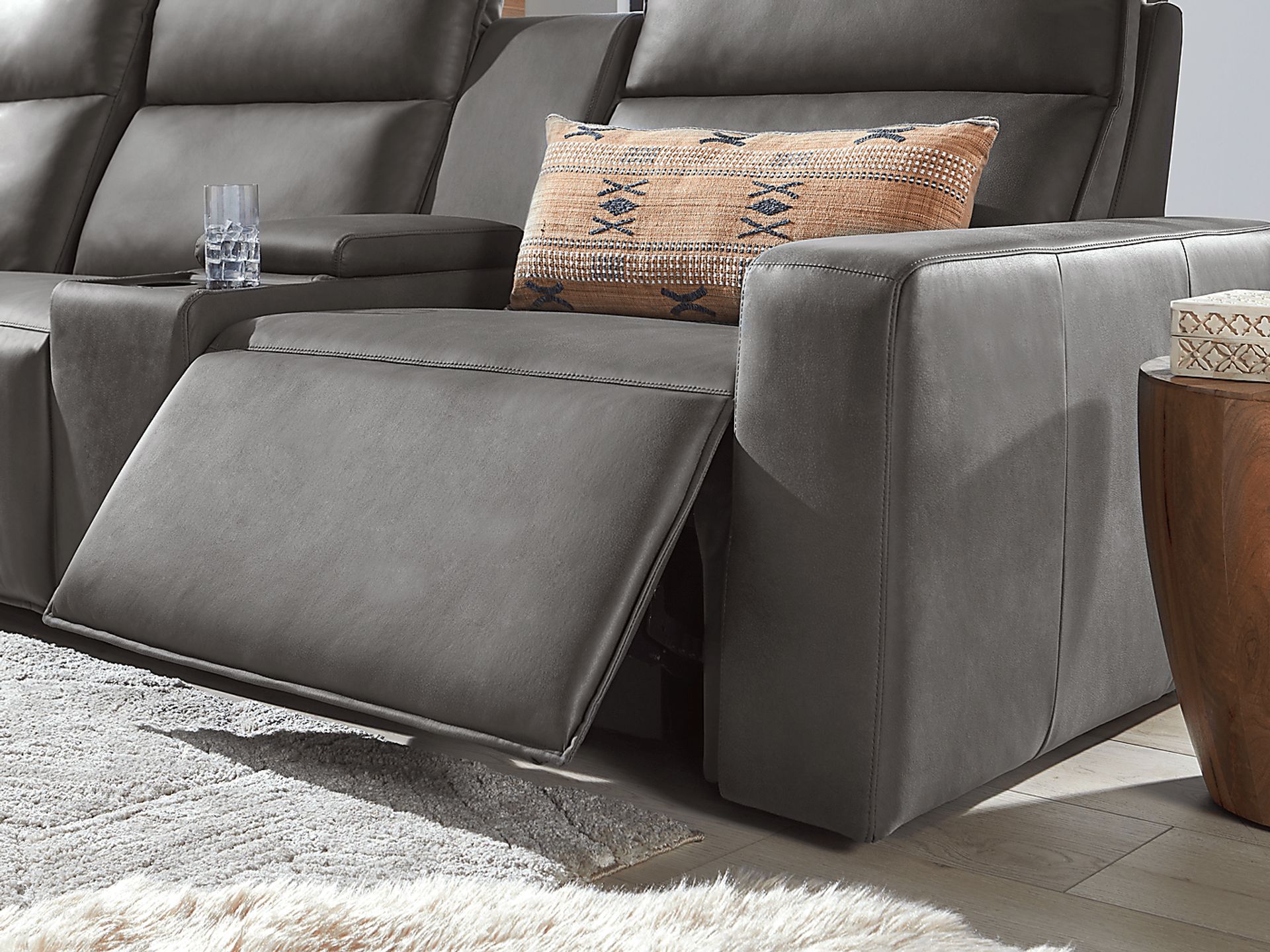 Charcoal 6 Pc Dual Power Reclining ModularTwo - Image 8
