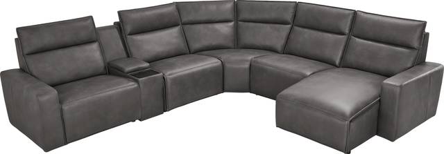 Charcoal 6 Pc Dual Power Reclining ModularTwo - Thumbnail - Image 1