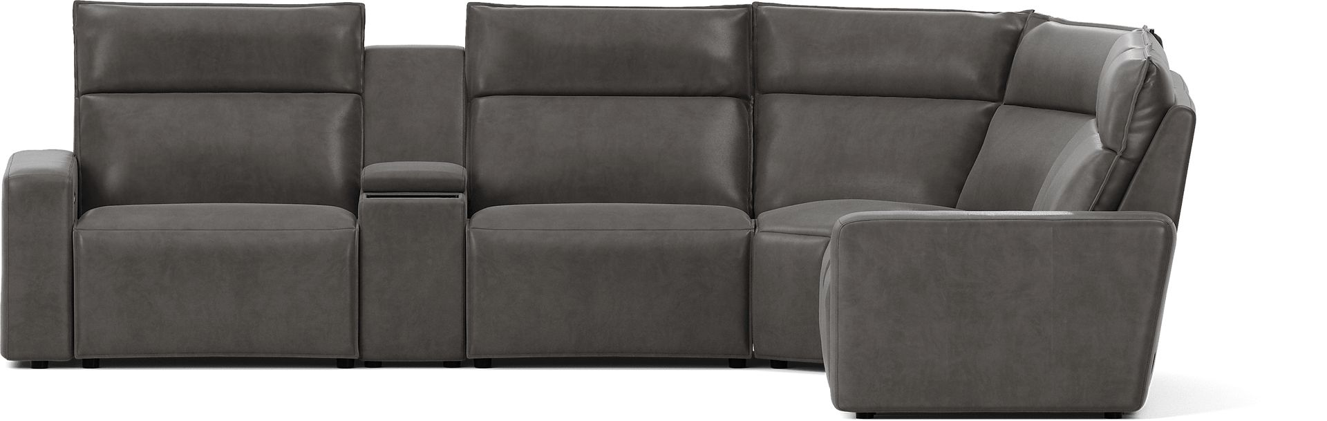 Charcoal 6 Pc Dual Power Reclining ModularTwo - Image 3