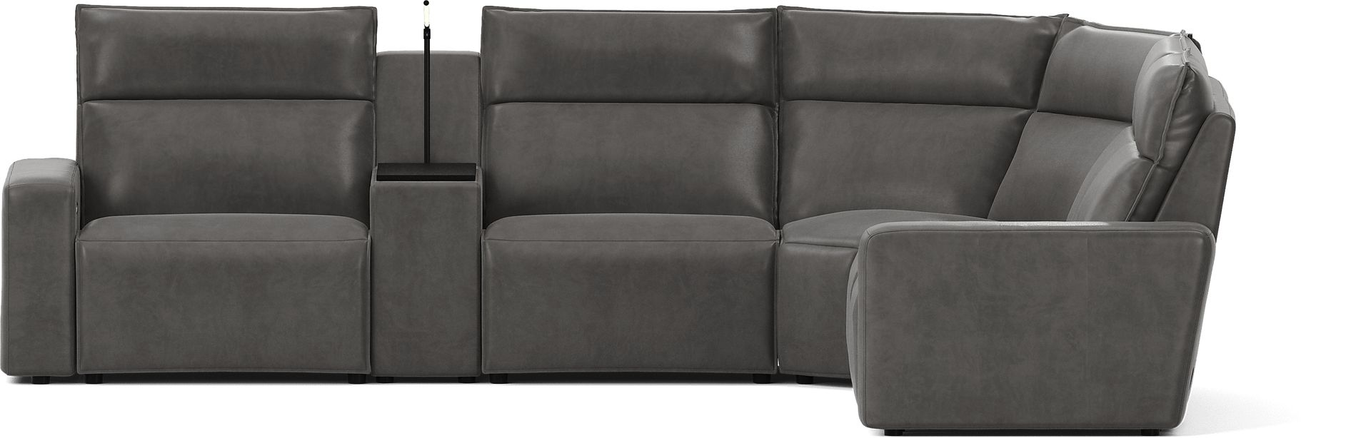 Charcoal 6 Pc Dual Power Reclining ModularTwo - Image 3