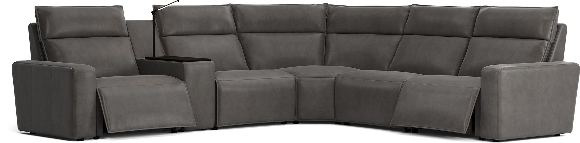 Charcoal 6 Pc Dual Power Reclining ModularTwo - Image 1