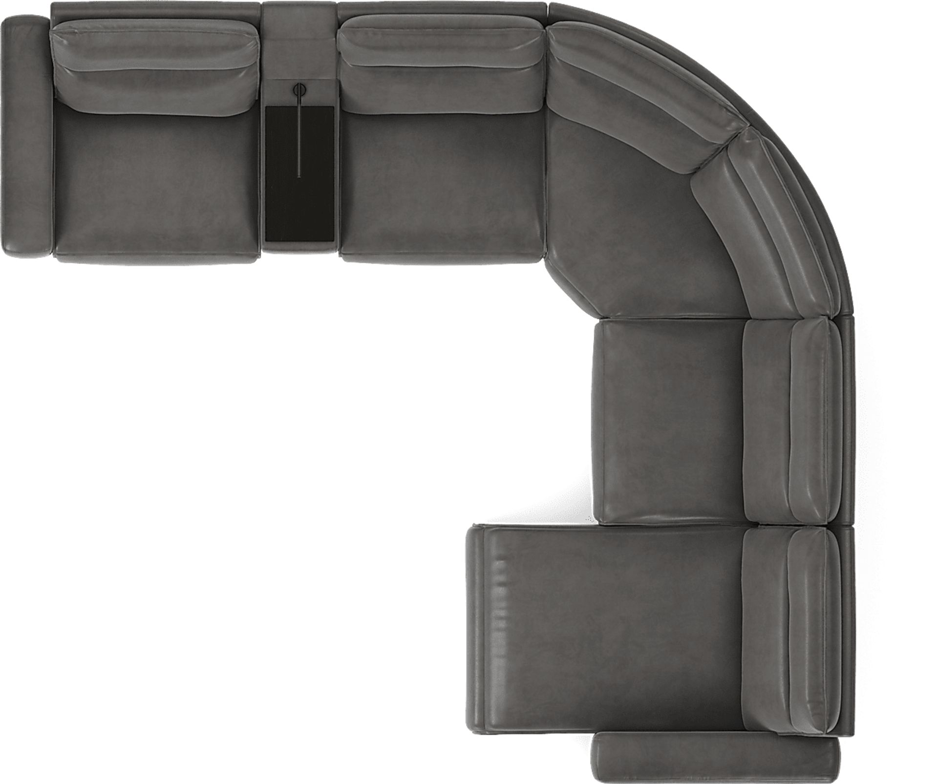 Charcoal 6 Pc Dual Power Reclining ModularTwo - Image 6