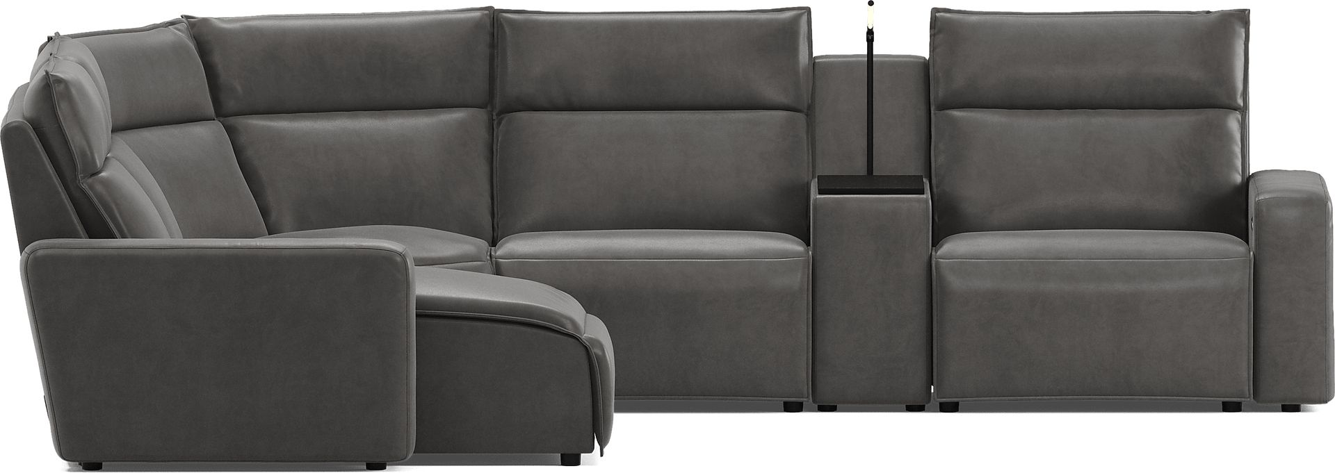 Charcoal 6 Pc Dual Power Reclining ModularTwo - Image 4