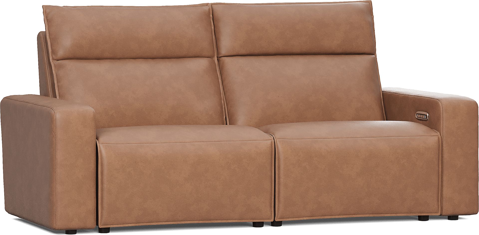 ModularTwo Saddle 2 Pc Dual Power Reclining Loveseat - Image 3