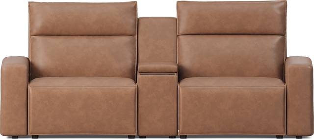 Saddle 3 Pc Dual Power Reclining ModularTwo with Media Console - Thumbnail - Image 4