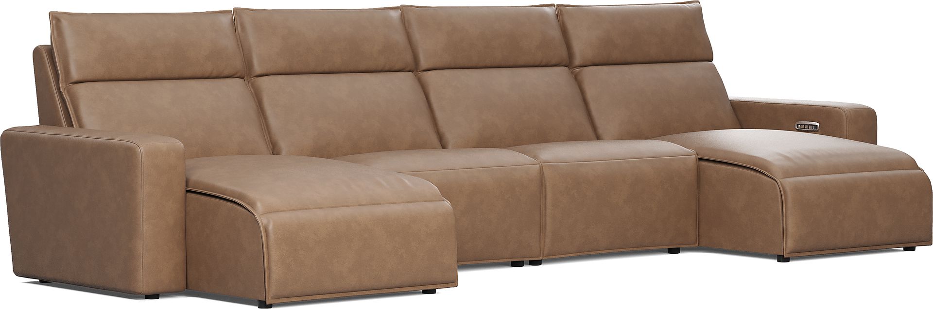 Saddle 4 Pc Dual Power Reclining ModularTwo - Image 3