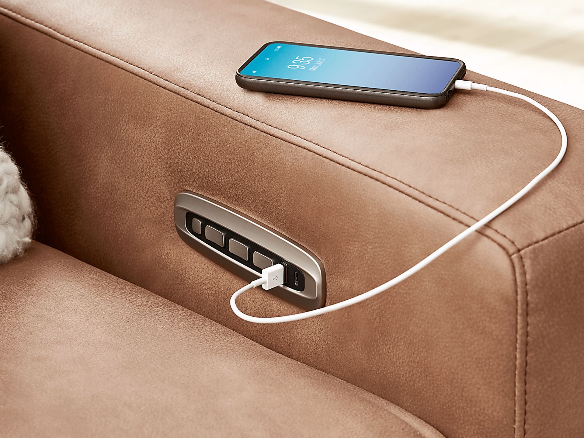 Saddle 5 Pc Dual Power Reclining ModularTwo - Image 6