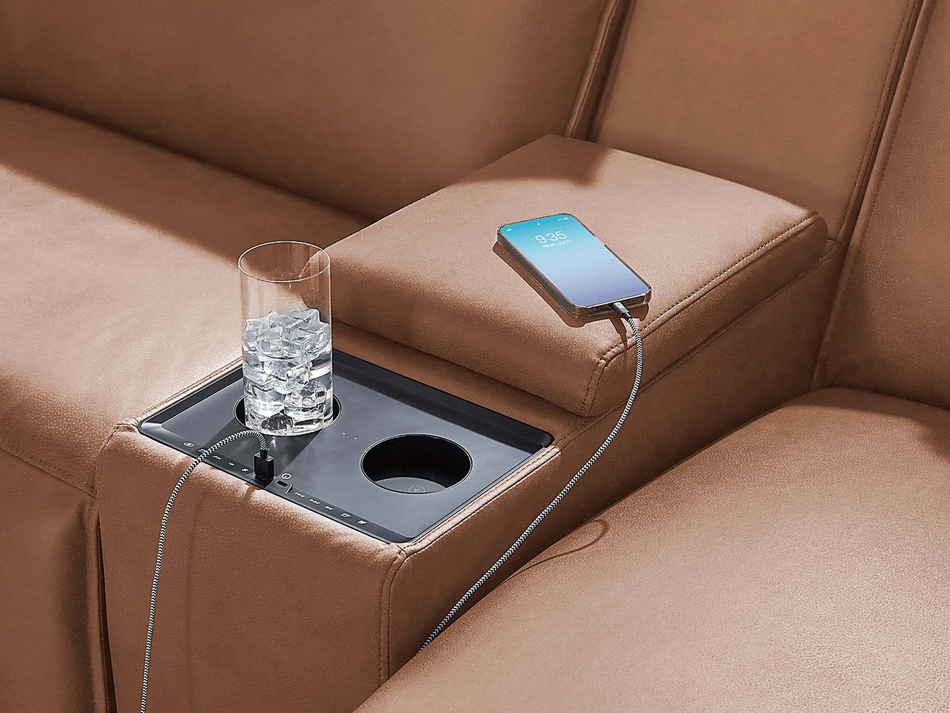 Saddle 6 Pc Dual Power Reclining ModularTwo - Image 7