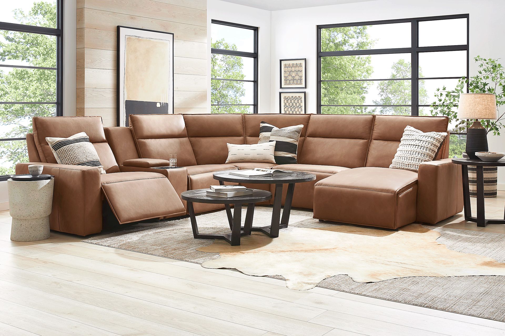 Saddle 6 Pc Dual Power Reclining ModularTwo - Image 2