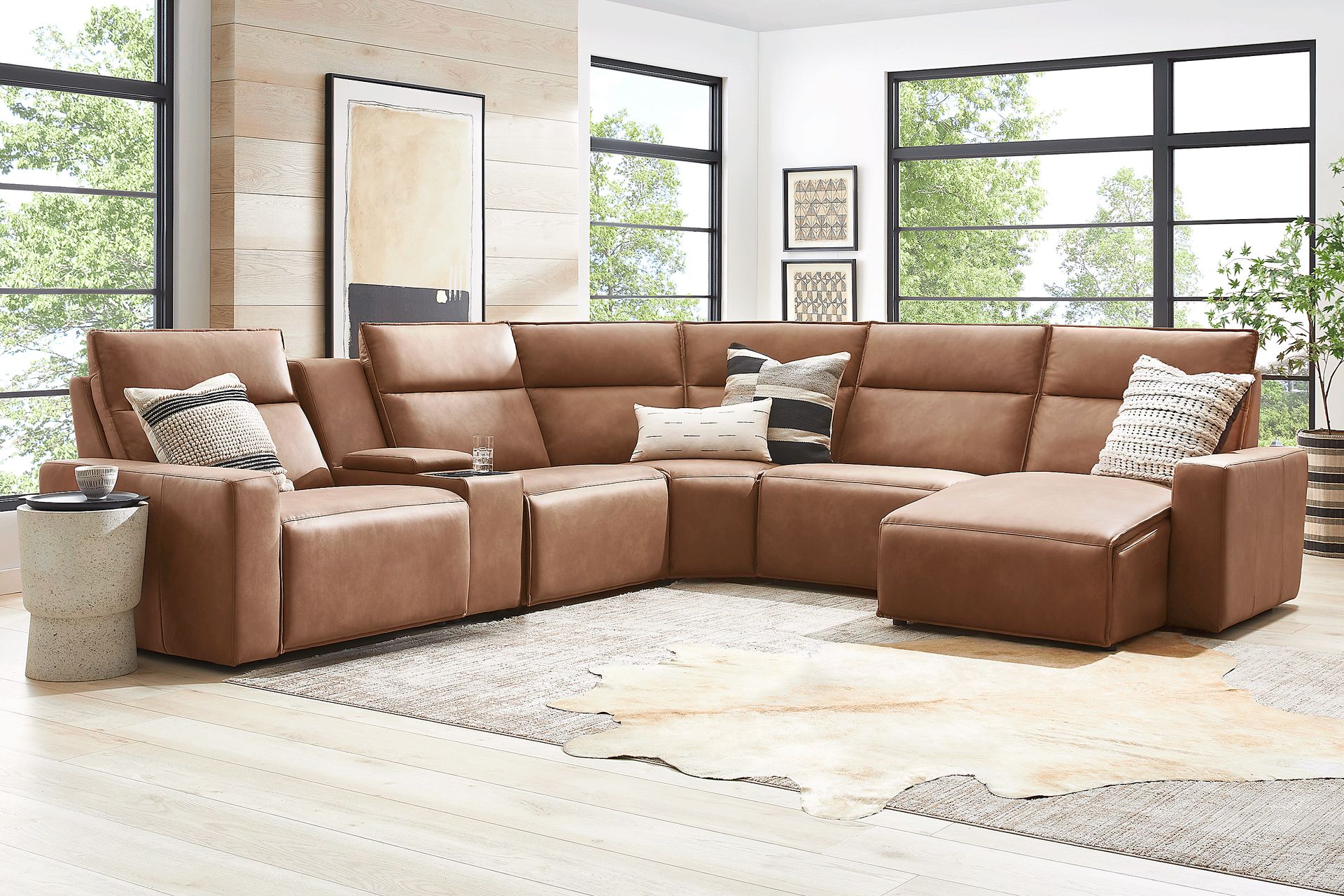 Saddle 6 Pc Dual Power Reclining ModularTwo - Image 2