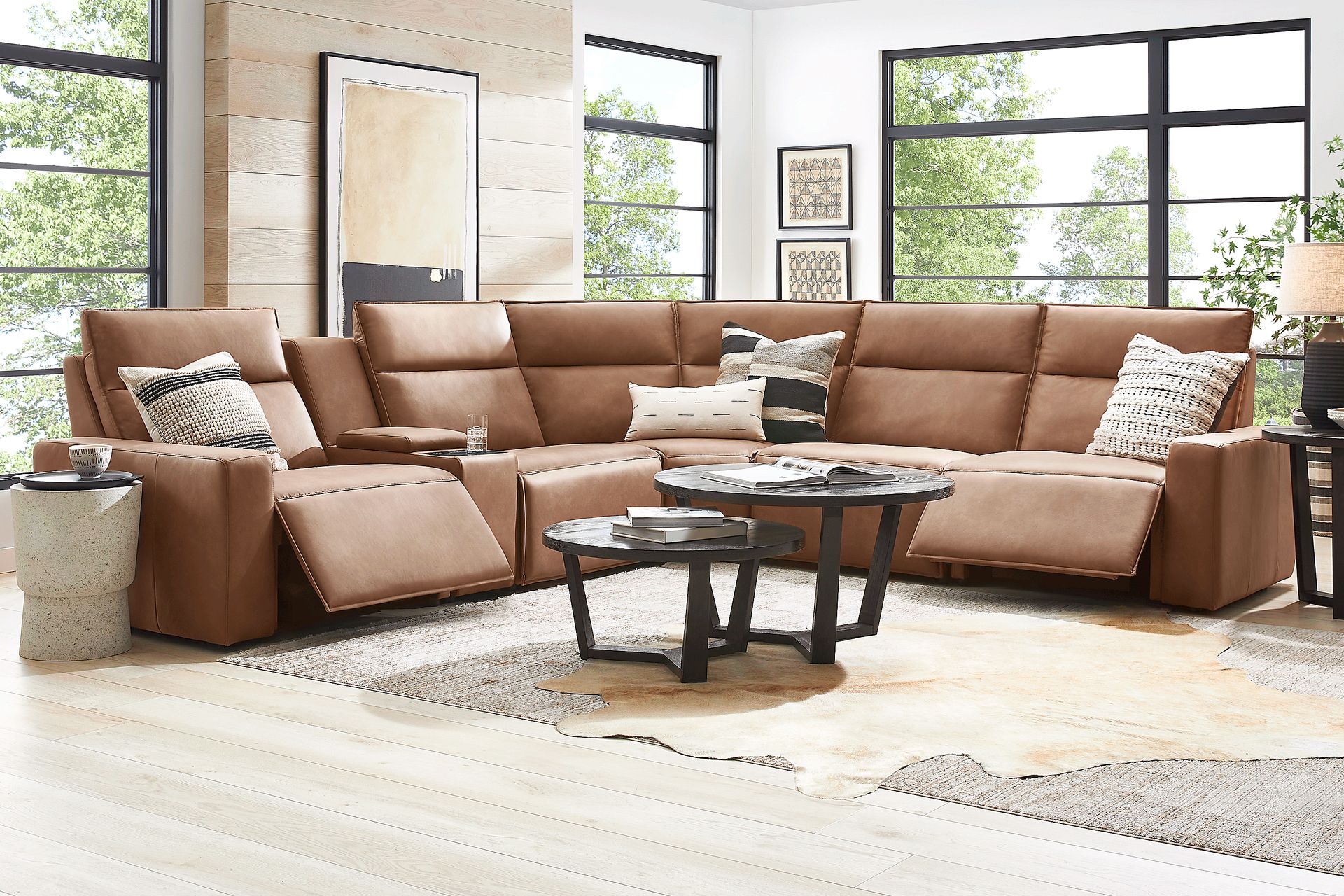 Saddle 6 Pc Dual Power Reclining ModularTwo - Image 2
