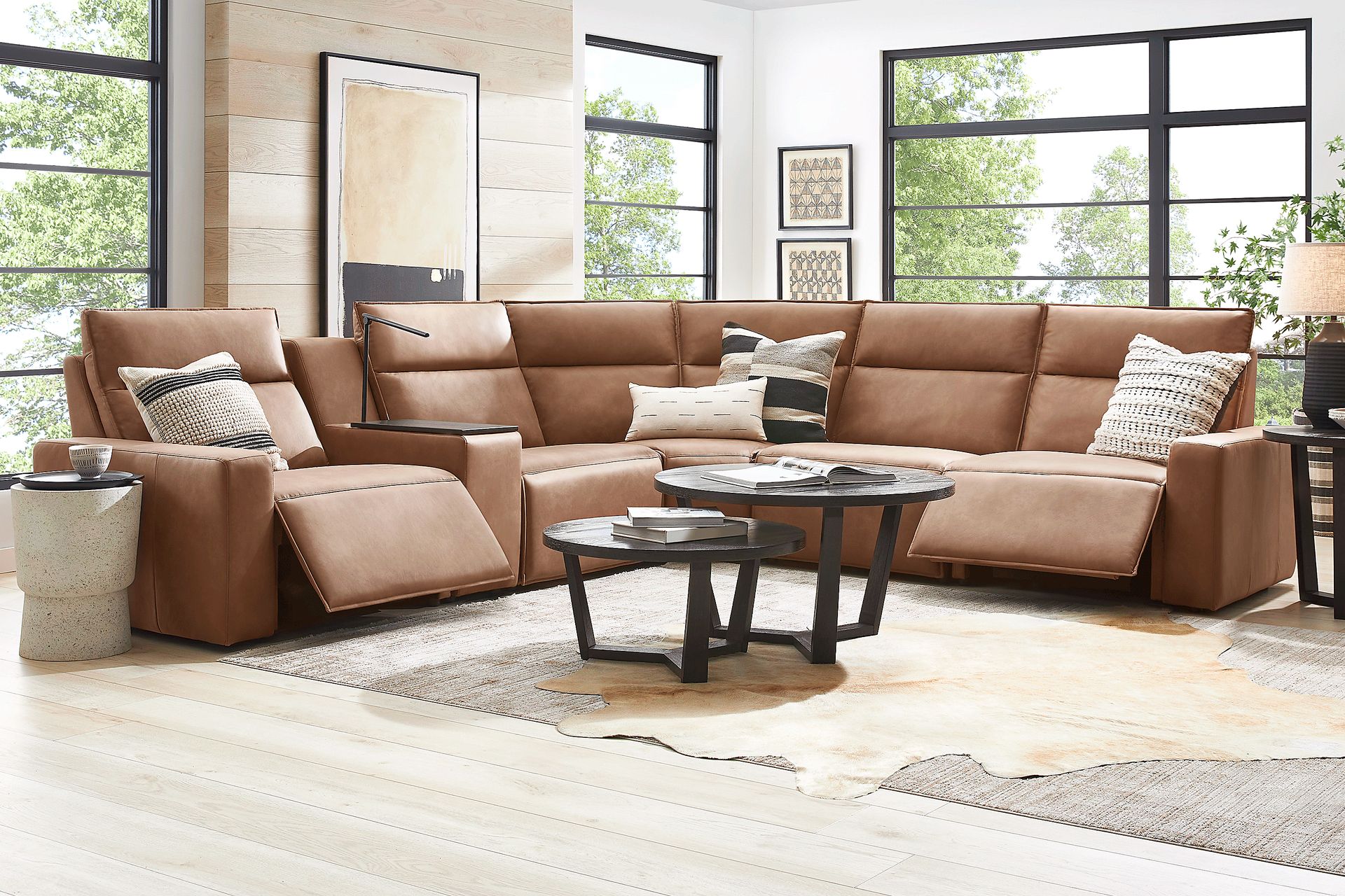 Saddle 6 Pc Dual Power Reclining ModularTwo - Image 2