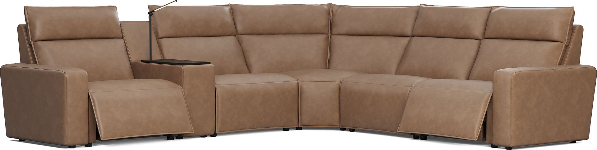 Saddle 6 Pc Dual Power Reclining ModularTwo - Image 1