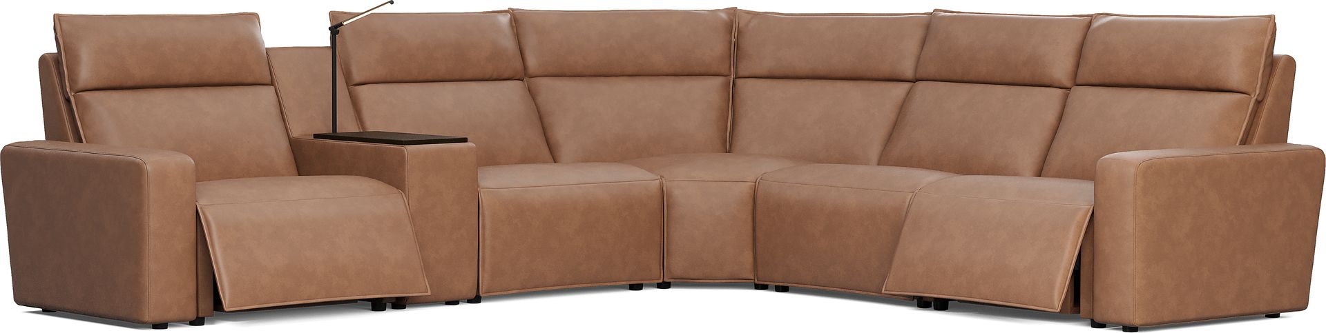 Saddle 6 Pc Dual Power Reclining ModularTwo - Image 1