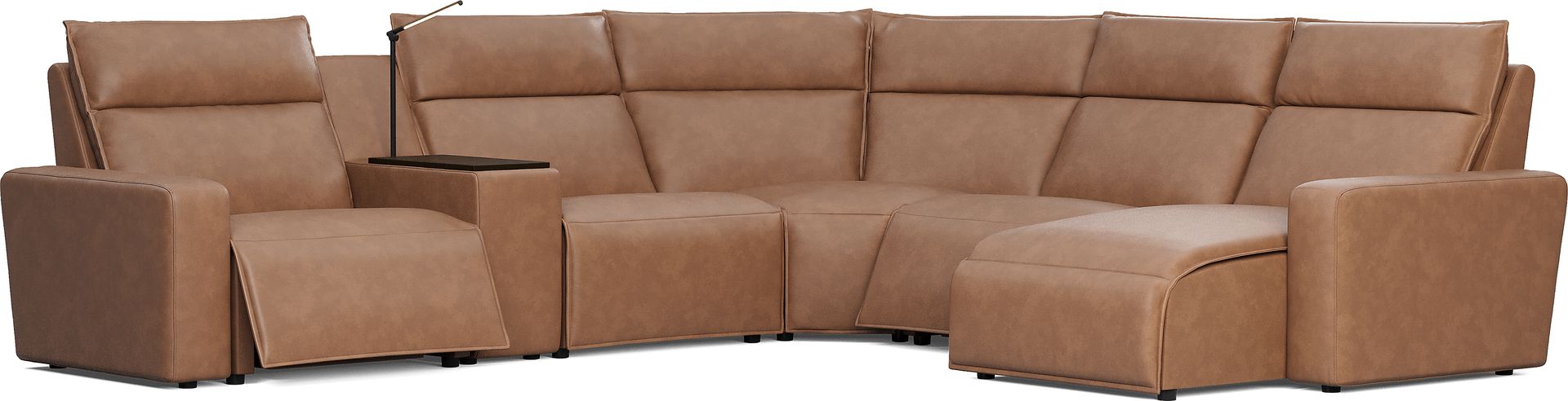 Saddle 6 Pc Dual Power Reclining ModularTwo - Image 1