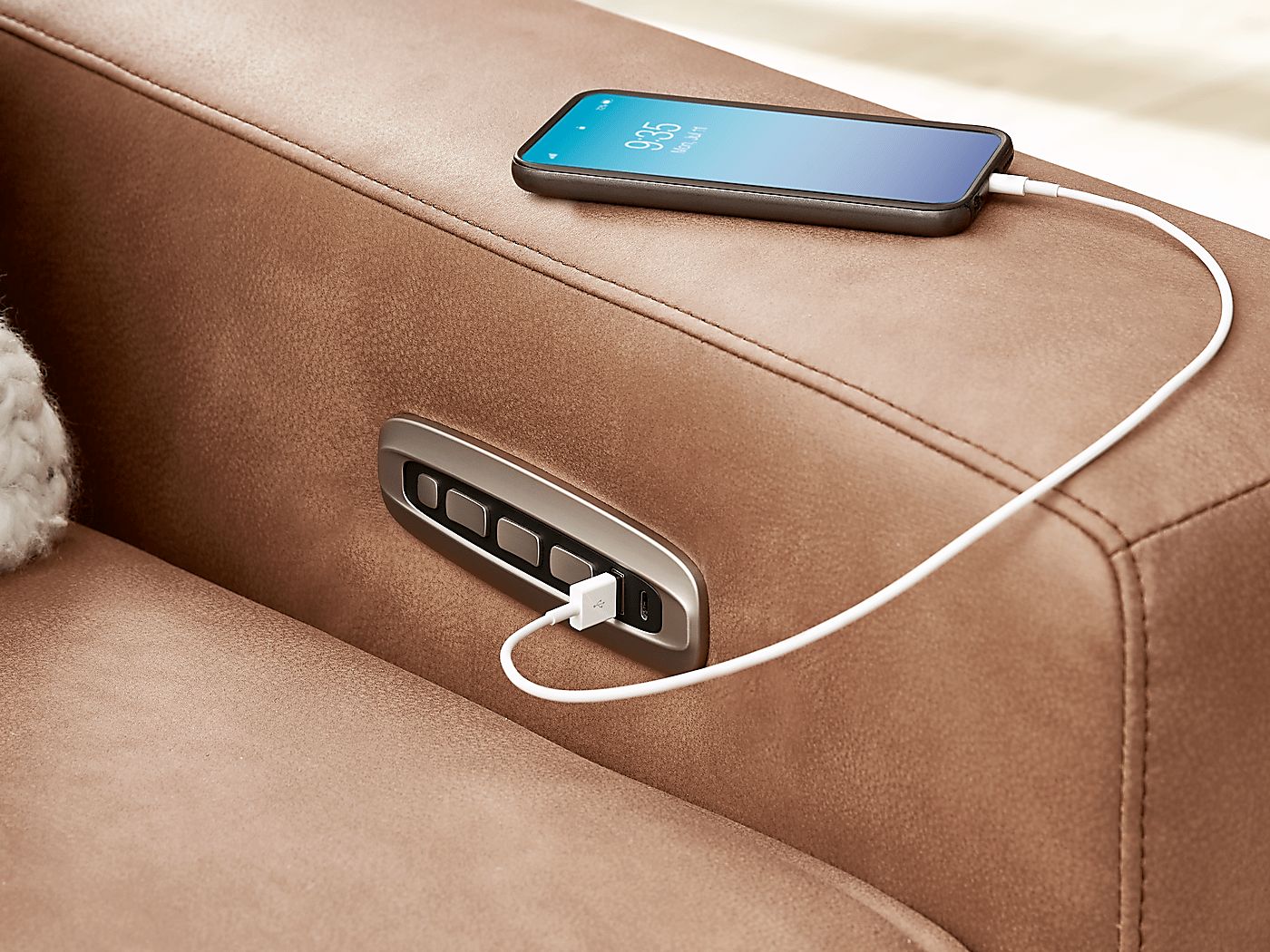 Saddle 6 Pc Dual Power Reclining ModularTwo - Thumbnail 3