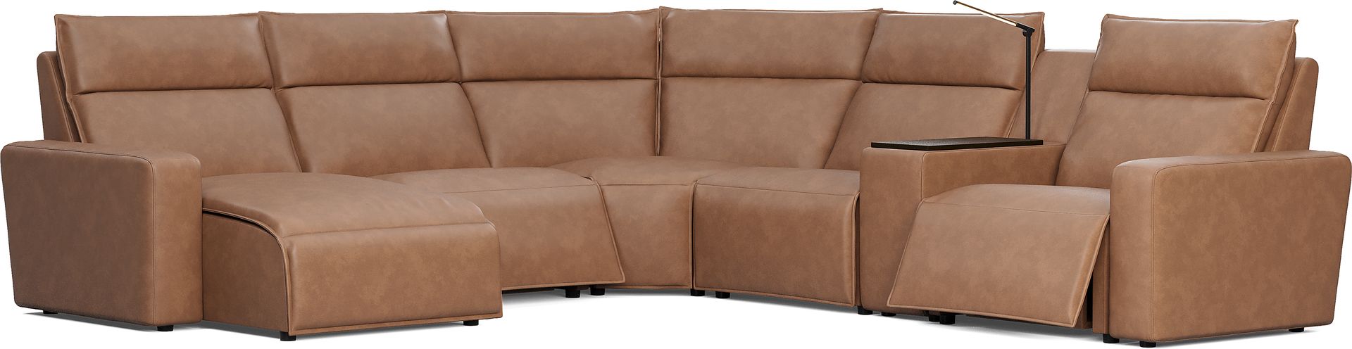Saddle 6 Pc Dual Power Reclining ModularTwo - Image 1