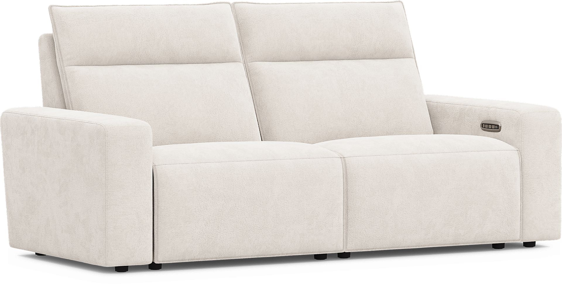 ModularTwo Silver 2 Pc Dual Power Reclining Loveseat - Image 2