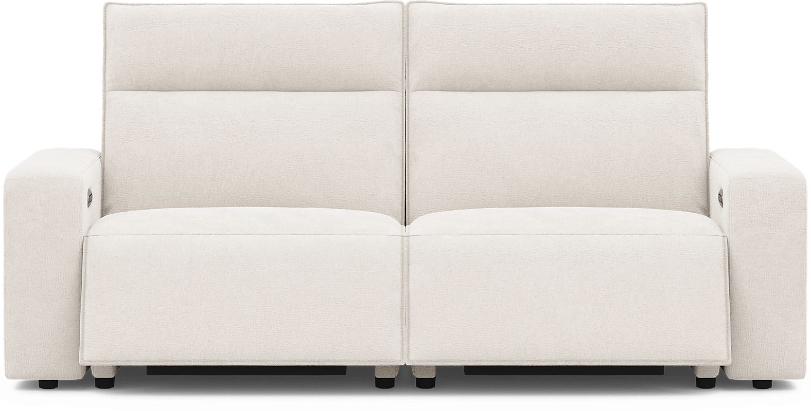 ModularTwo Silver 2 Pc Dual Power Reclining Loveseat