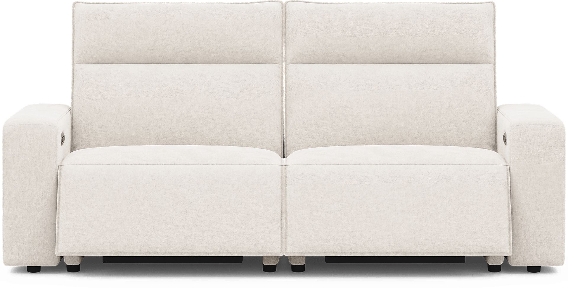 ModularTwo Silver 2 Pc Dual Power Reclining Loveseat - Image 1