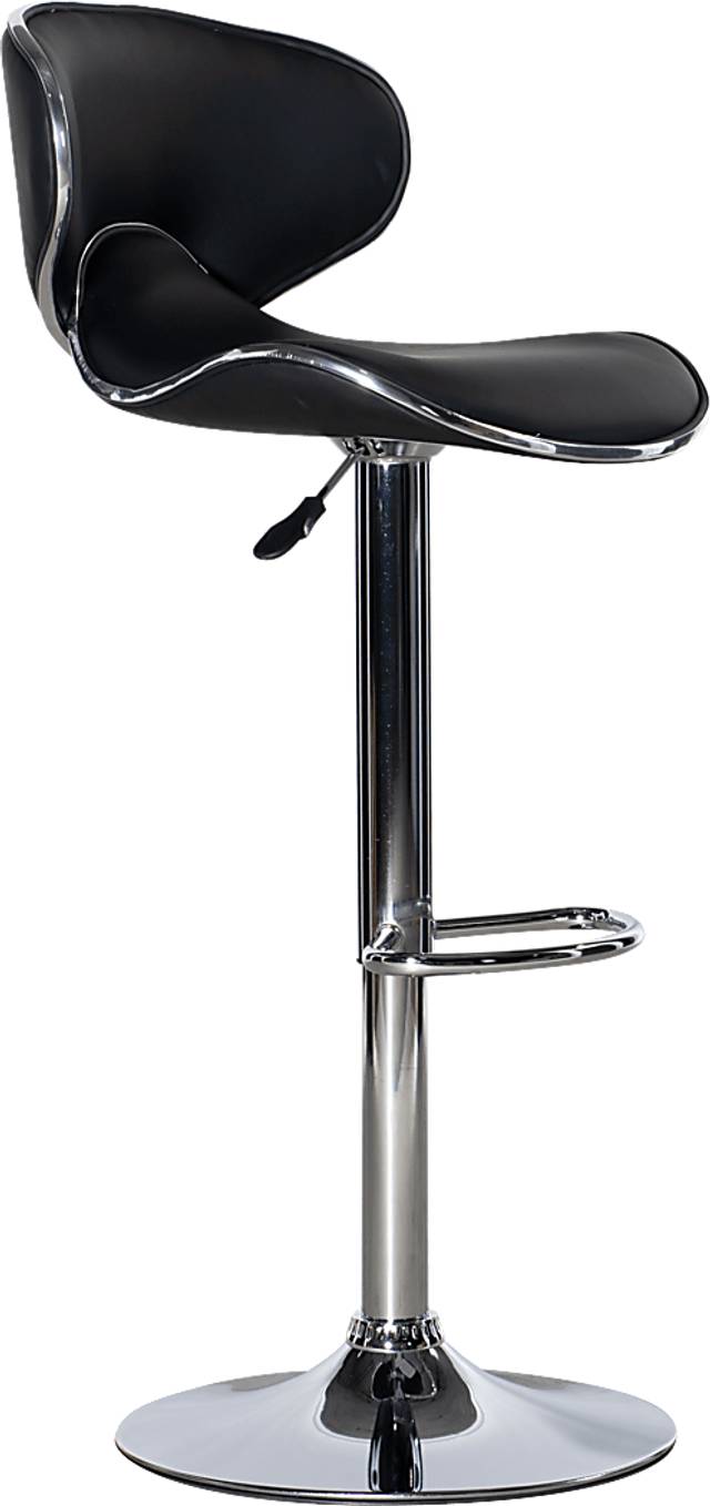 Moeta Black Desk Stool - Thumbnail - Image 1