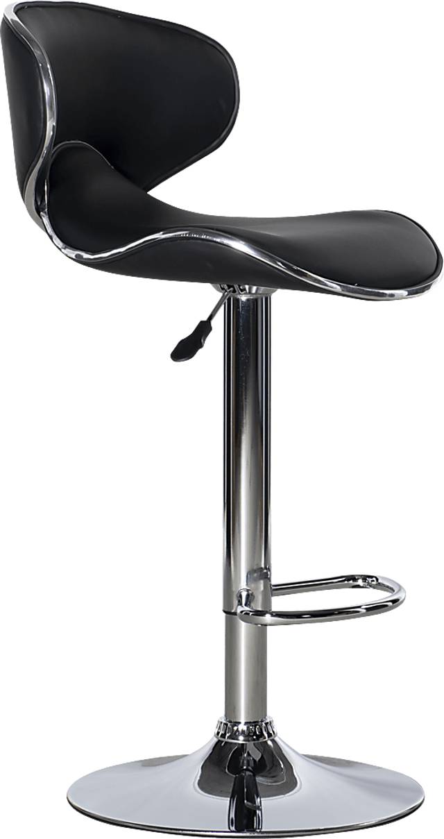 Moeta Black Desk Stool - Thumbnail - Image 3