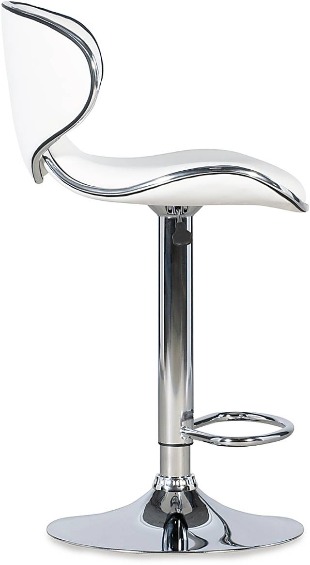 Moeta White Desk Stool - Thumbnail - Image 3