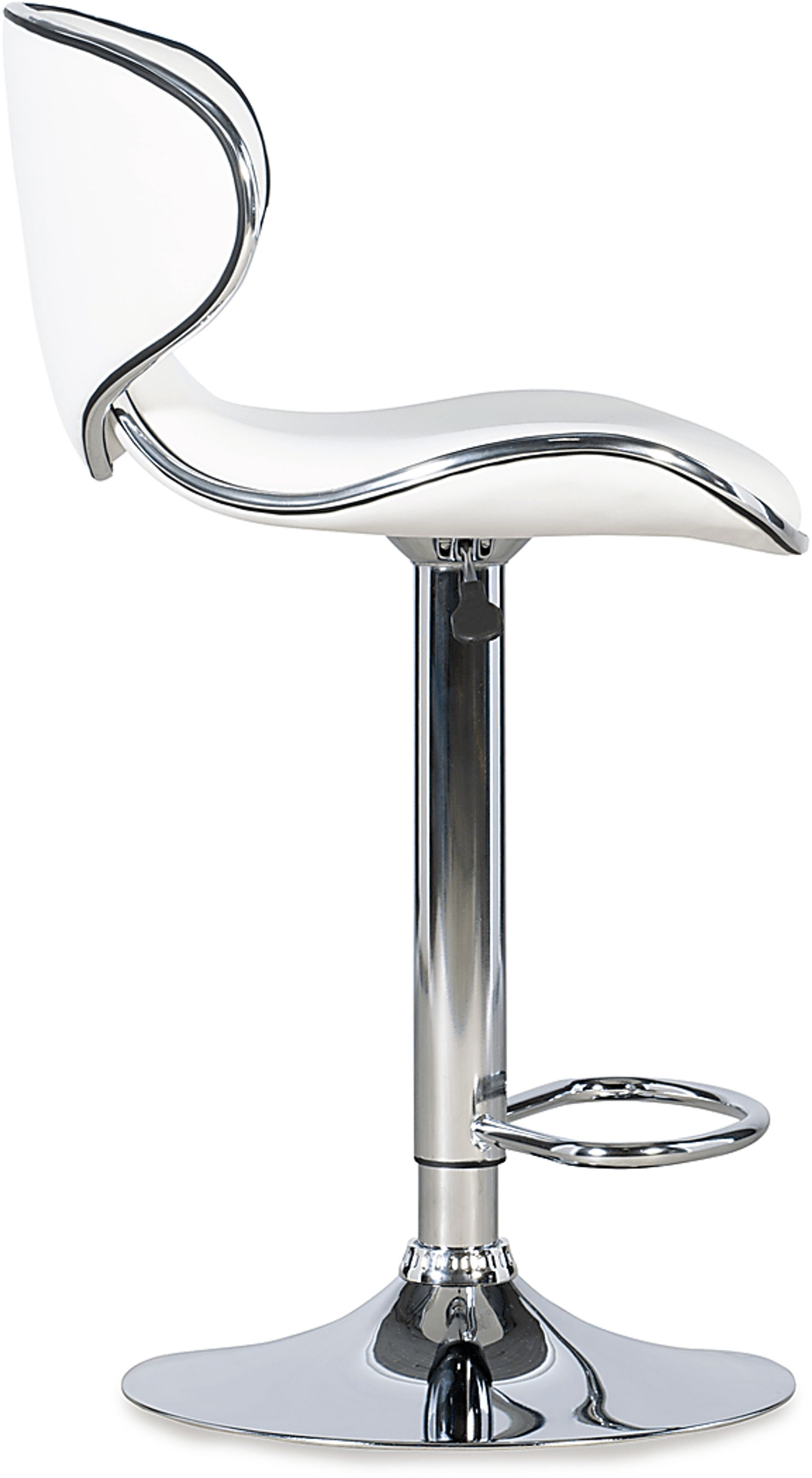 Moeta White Desk Stool - Image 3