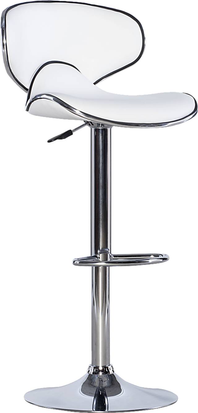 Moeta White Desk Stool - Thumbnail - Image 1