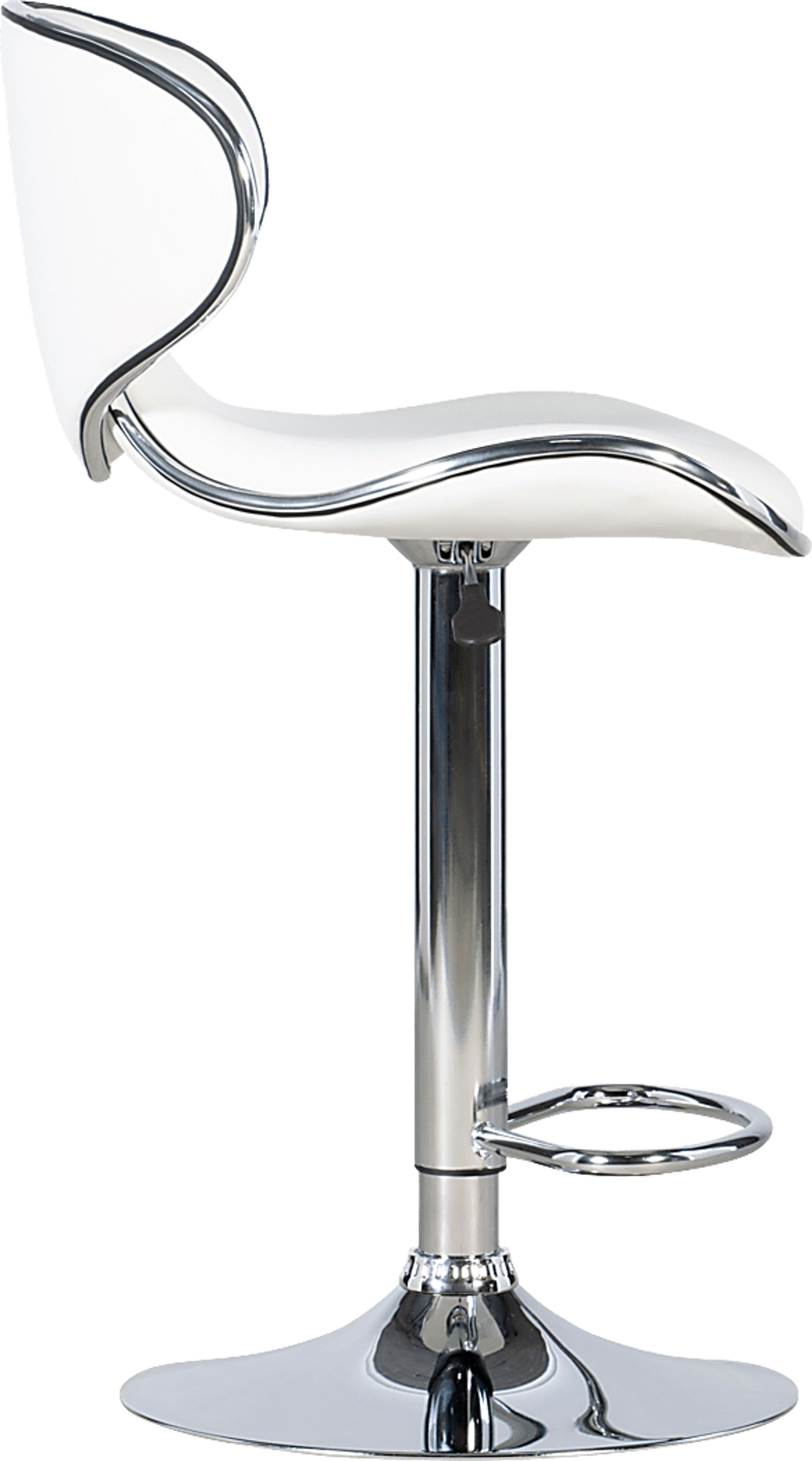 Moeta White Desk Stool - Image 3