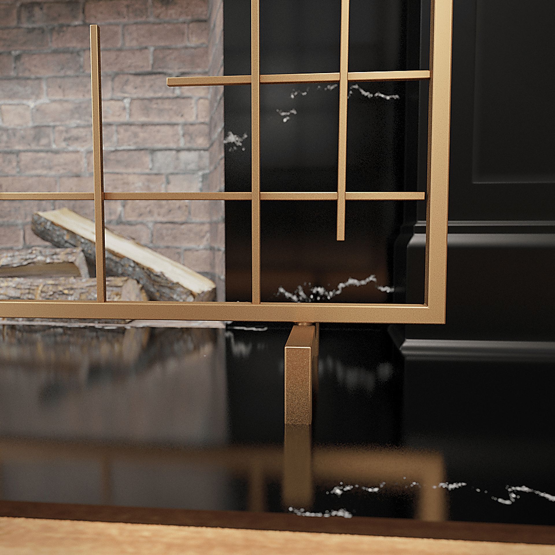Moffre Gold Fireplace Screen - Image 4