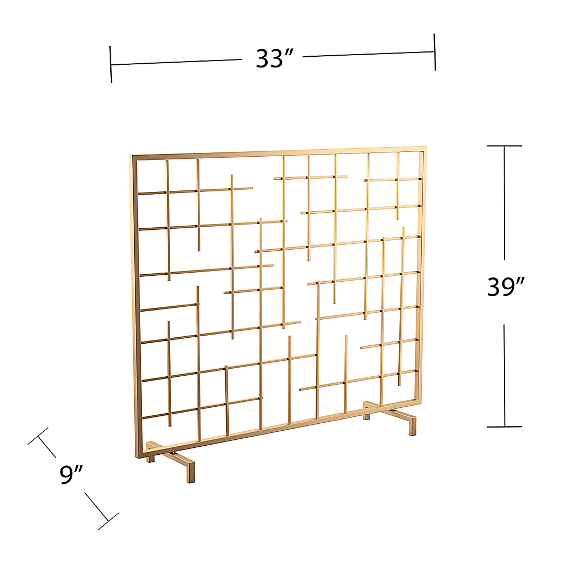 Moffre Gold Fireplace Screen - Image 7