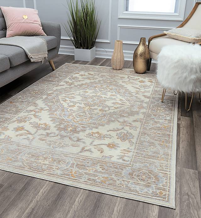 Mohal White 5'3 x 7' Rug - Thumbnail - Image 3