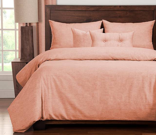 Mohill Shore Orange 6 Pc King Duvet Set - Thumbnail - Image 1