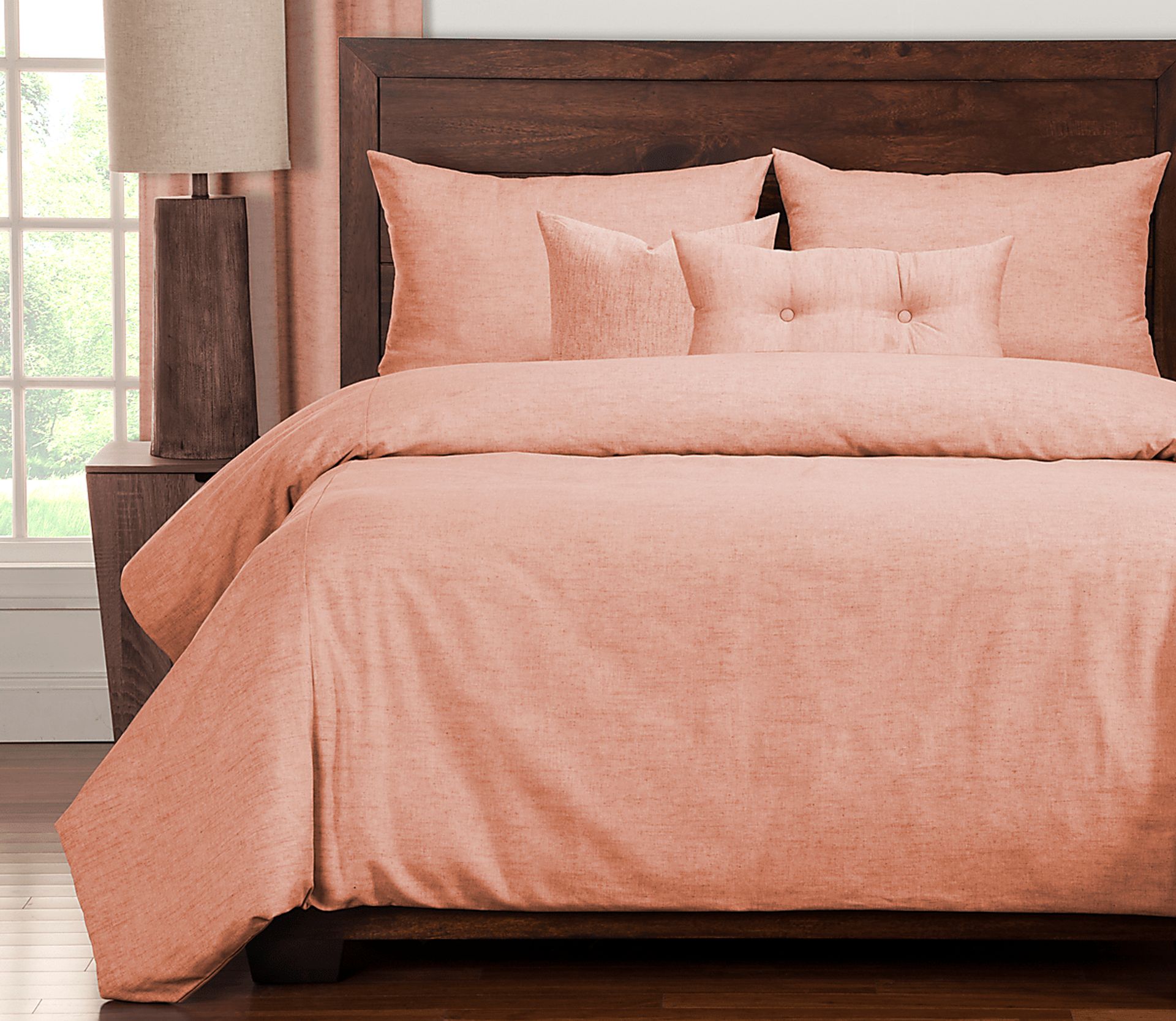 Mohill Shore Orange 6 Pc King Duvet Set - Image 1