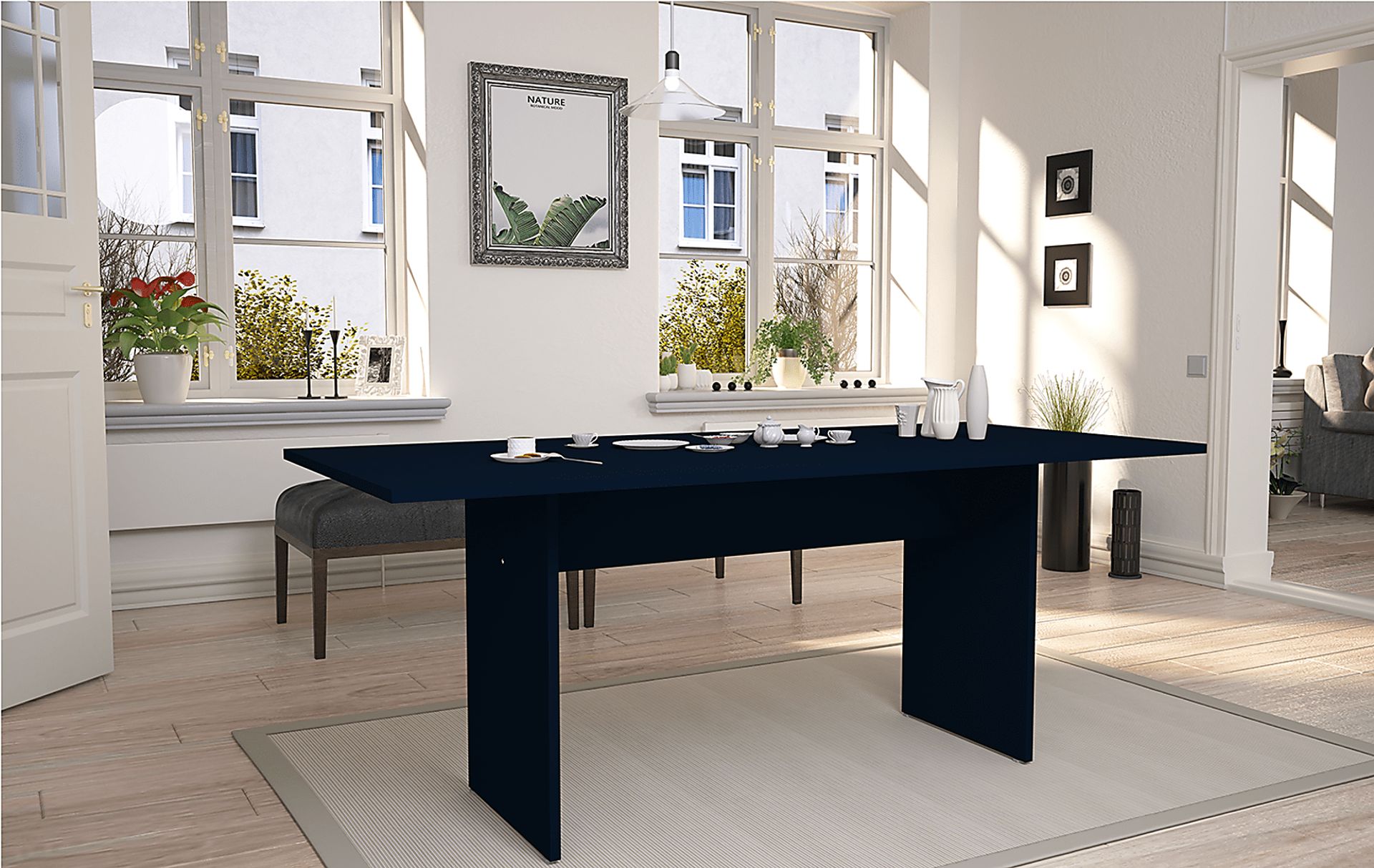Mokema Blue Dining Table - Image 2