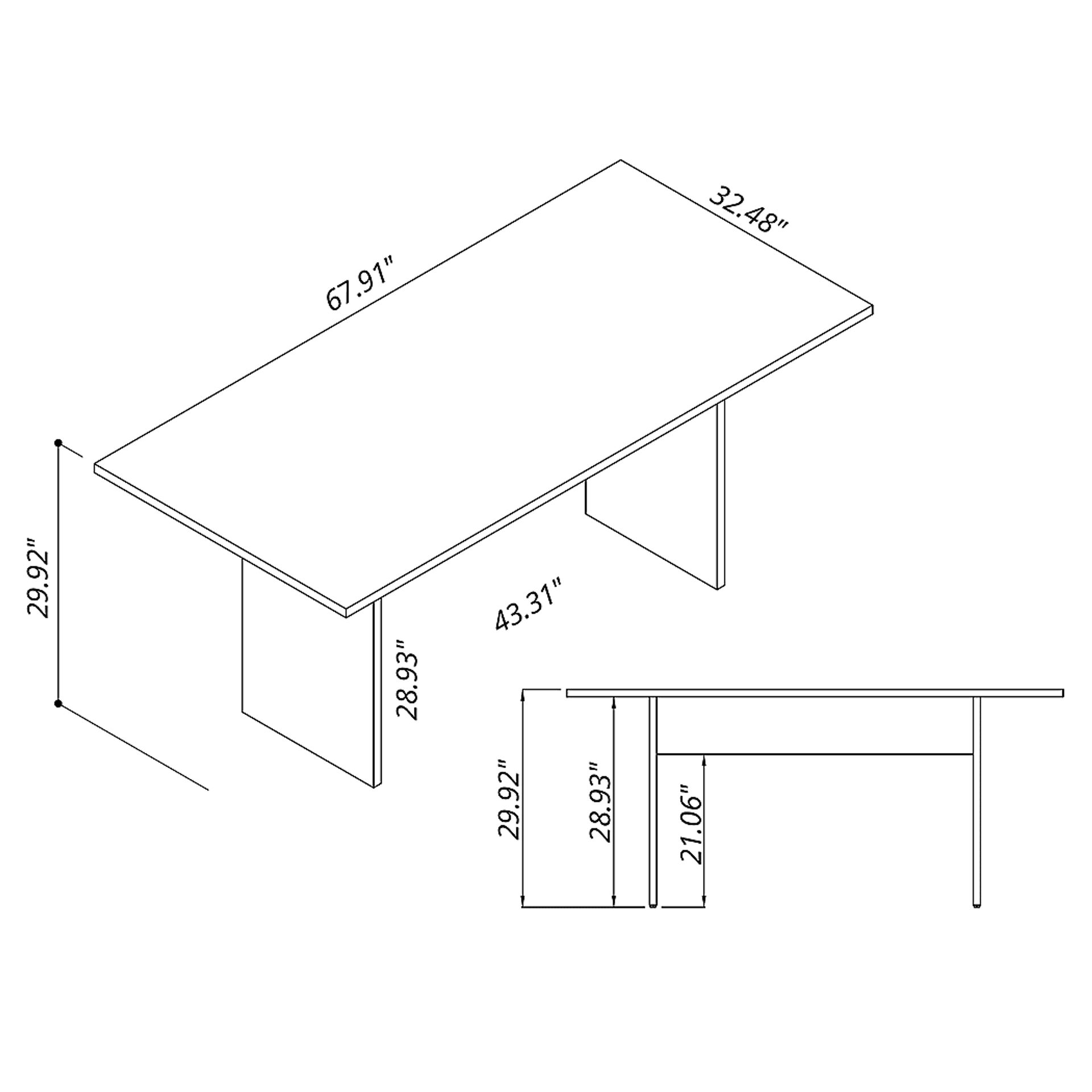 Mokema Gray Dining Table - Image 7