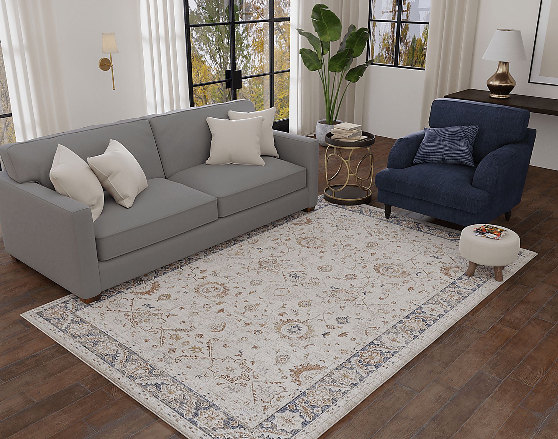 Moleah Ivory 5'3 x 7'10 Rug - Image 2