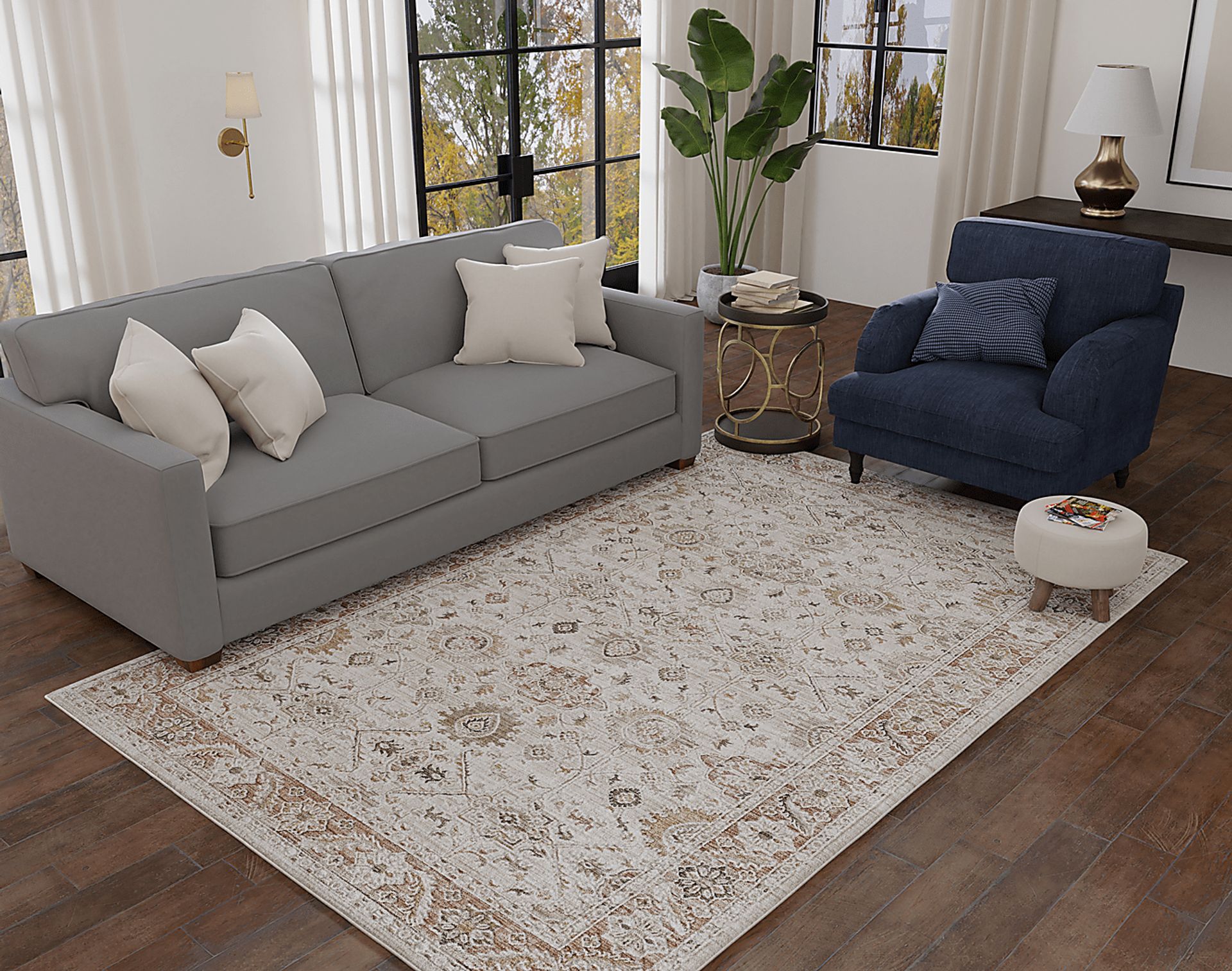 Moleah Red 5'3 x 7'10 Rug - Image 2