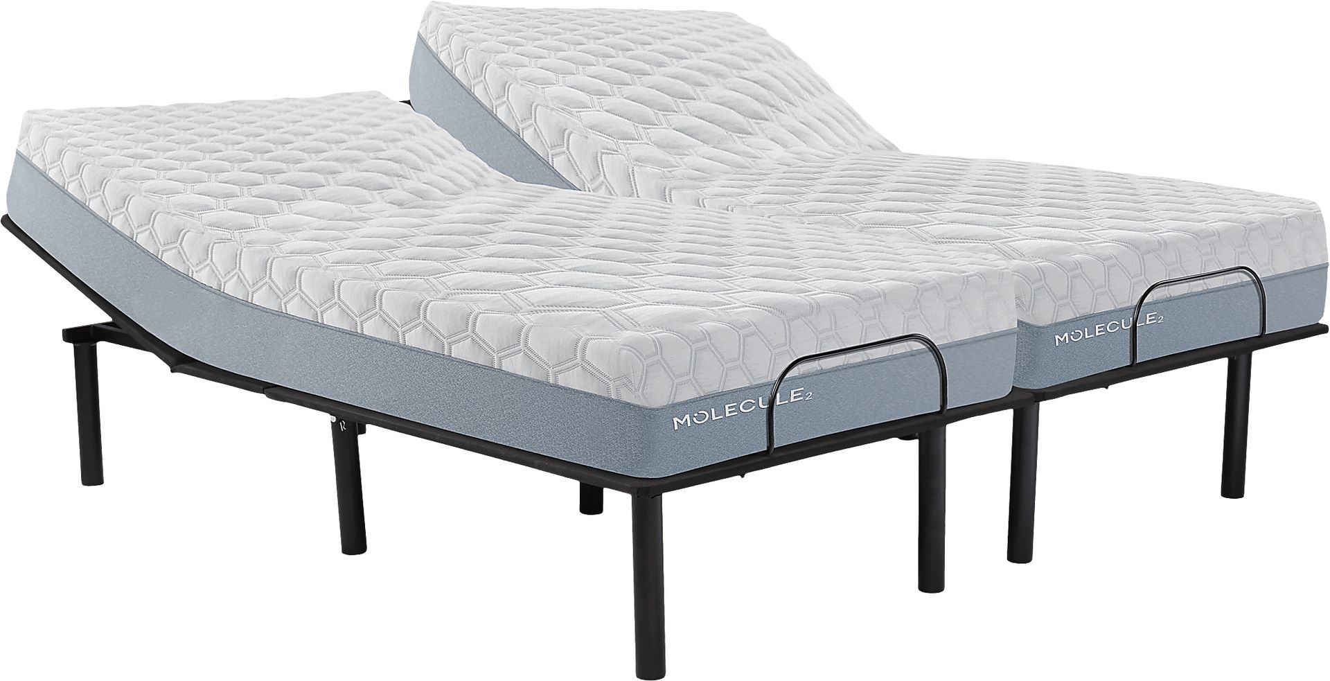 MOLECULE 2 Mattress with Microban Split King Mattress with Head Up Only Base - Image 1
