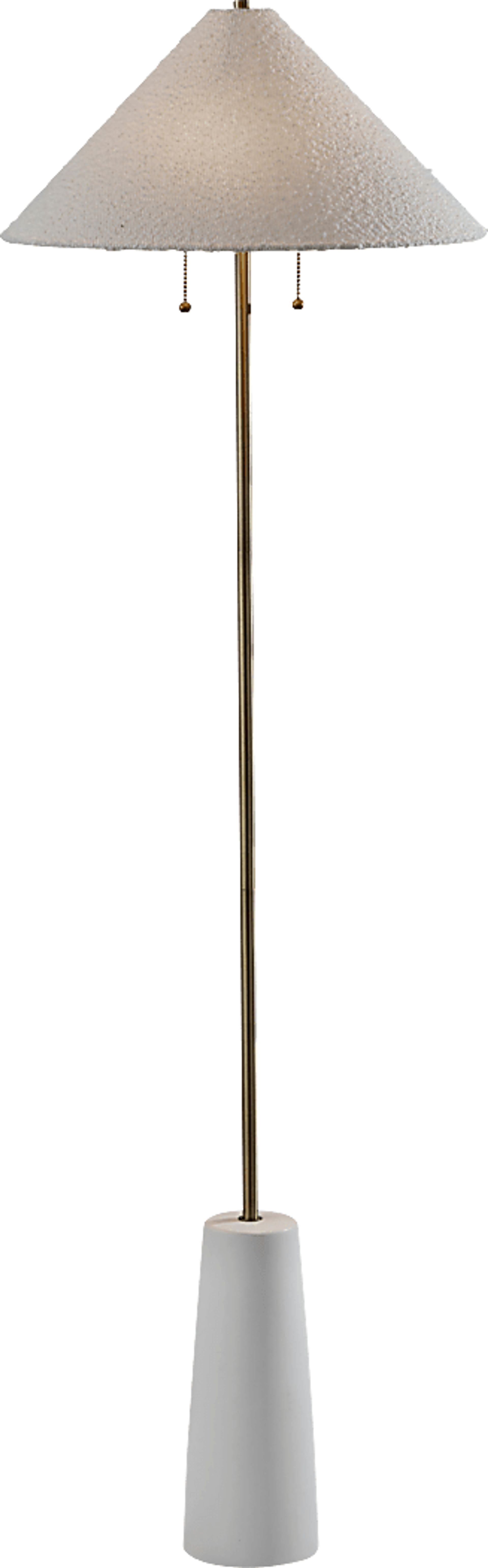 Molena Shores White Floor Lamp - Image 1