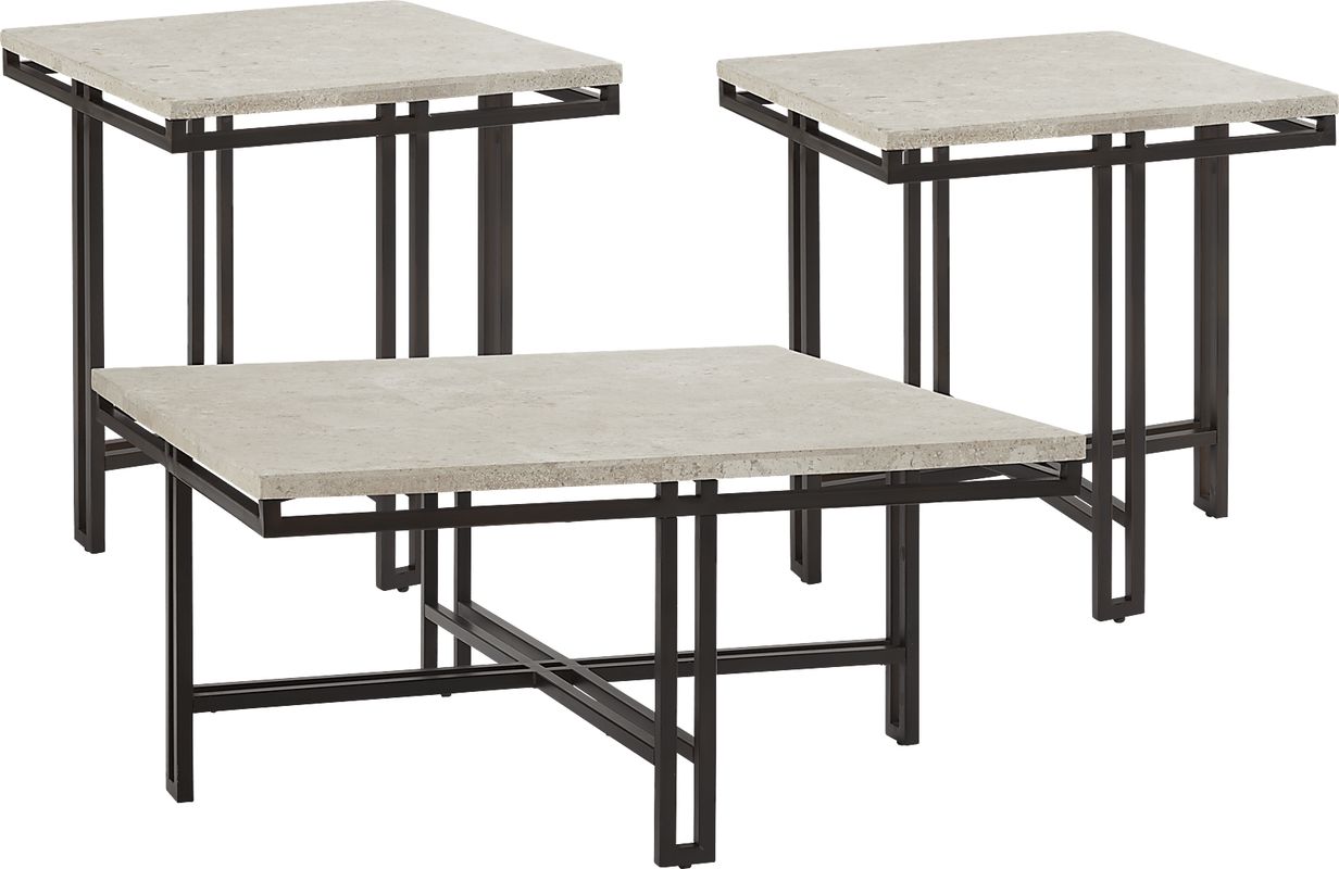 Molino Beige 3 Pc Table Set