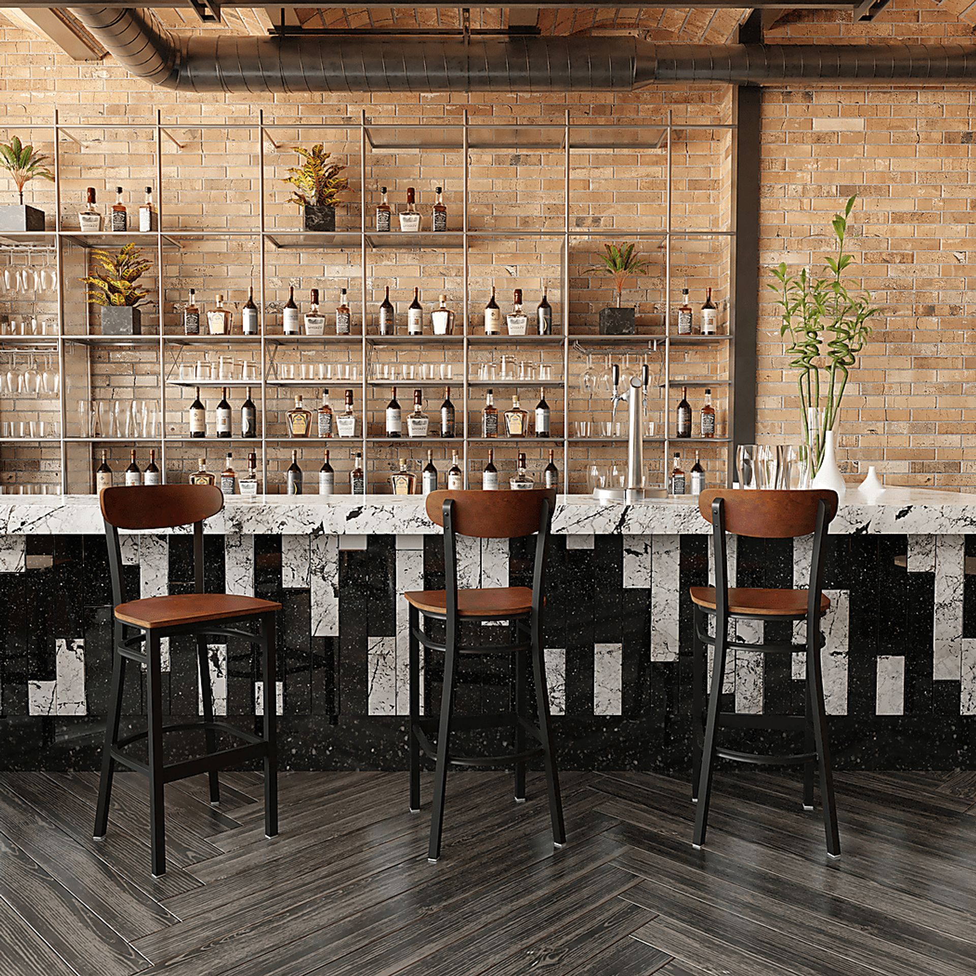 Mollalla Brown Barstool - Image 3